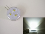 LED žárovka s paticí G4,úhel svitu 120°, 2W, 12-24V, náhrada 15-20W halogenu, do bodovek, kuchyňkého bodového osvětlení, náhrada za halogen - Studená bílá 6000K
