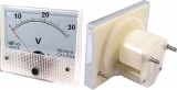 Panelové analogové (ručičkové) měřidlo-voltmetr DH80M 30Vss(DC) napětí rozměr 80 x 65mm