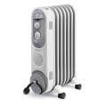 Radiátor olejový 7 žeber elektrický SENCOR SOH 4007BE šedo bílá - 3 volitelné stupně výkonu (600 / 900 / 1500 W), bezúdržbové topení s plynule nastavitelným termostatem