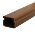 Lišta vkládací 17x17 mm EIP, hranatá, tmavě hnědá, imitace dřeva, pro montáž na stěnu nebo na strop, délka 2m