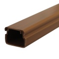 Lišta vkládací 40X20 mm EIP, hranatá, tmavě hnědá, imitace dřeva, pro montáž na stěnu nebo na strop, délka 2m