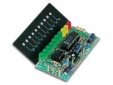 Stavebnice modul indikátor vybuzení MONO 10 LED, VU metr, Audio spectrum analyzer, bargraf, spektrální analyzátor, napájení 10V - 15V, 250mA 