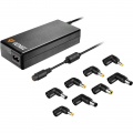 Zdroj notebook náhradní adapter YAU 90081 90W / 230V univerzální v rozsahu 18,5 - 20 V, do sítě i do auta, automatické nastavení napětíí 