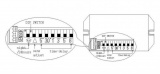 Pohybové čidlo senzor mini infra detektor PIR 230V/180° Spínaná zátěž max. 800 W (indukční zátěž 150 W) - modul, dosah až 6m, doba svícení 5s až 8 minut.