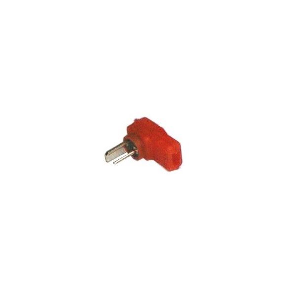 Konektor repro kabel úhlový páj. červený 2PIN kolík, na kabel, přímý, rovný, napájecí, repro, gramo, retro