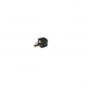 Konektor repro kabel úhlový šroubovací černý 2PIN kolík, na kabel, přímý, rovný, napájecí, repro, gramo, retro