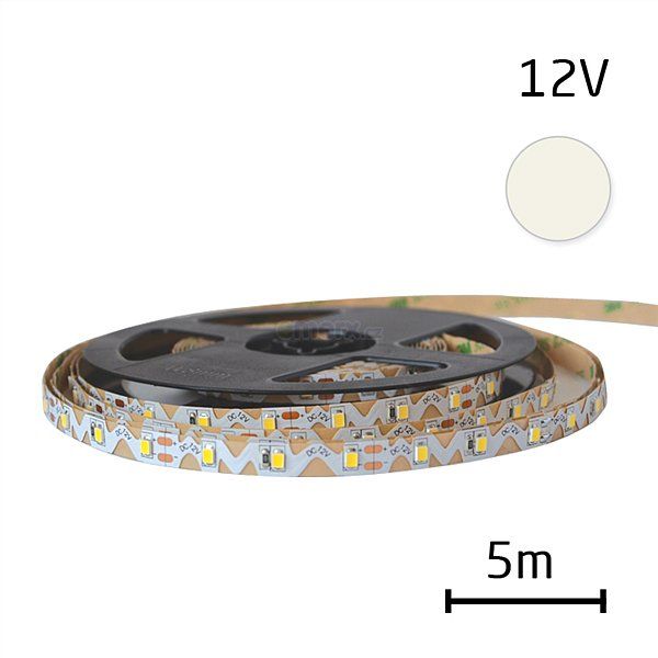 LED pásek vnitřní samolepící LED pásek 12V 2835 60LED/m IP20 max. 6W/m, ohýbatelný, bílá přírodní, 5m