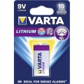 Lithiová baterie Varta Professional 9V, 1200 mAh, LR61 · 6LR21 · 6AM6 · 6LP3146 · MN1604 · A1604 · E Block · LR22 · 522 · 6LF22 · 1604A · K9V · 6R21 · 6R22 · BA3090/U · 6F22 · PP3HP · 006P · AM6F · 6L