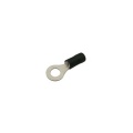 Očko kabelové izolované 6.5mm, vodič 2.5-4.0mm černé, PVC