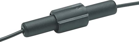 Pojistkové pouzdro držák trubičkové 5x20mm nebo 6.3x32mm UNIVERZAL trubičkové, montáž na kabel, Max. proud 6.3A