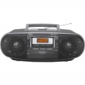 Radiomagnetofon Panasonic RX D55EG-K stříbrná, s CD/MP3 +D.O. + kazetová mechanika