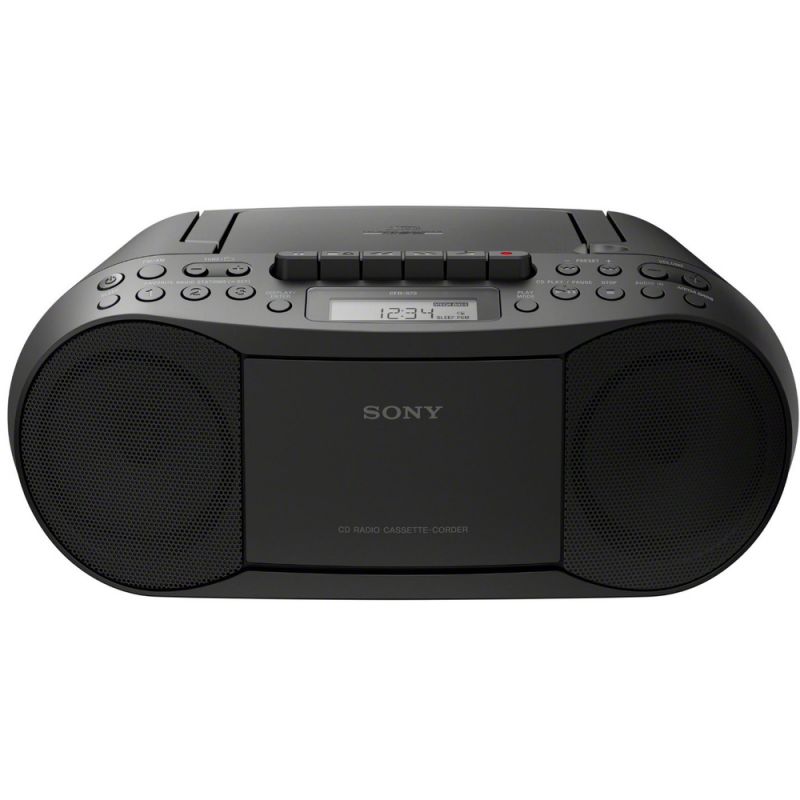 Radiomagnetofon SONY CFD S70B, radio s CD mechanikou MP3 a kazetou, Kazetový přehrávač