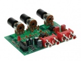 Stavebnice korekční předzesilovač STEREO - basy, výšky, hlasitost, Napájení 2 x 12VAC / 100mA