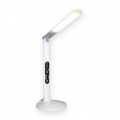 Svítidlo stolní LED lampa IMMAX T7 s displejem bílá, 3 nastavitelné barvy světla: Studená bílá, teplá bílá a režim studená + teplá bílá, nastavení jasu na dotykovém panelu, USB