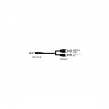 Kabel Jack 3,5 stereo - 2 x CINCH konektor 10m