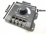 LED ovladač-stmívač M6 manuální ovládání 12-24V/30A, 12V 360W, 24V 720W