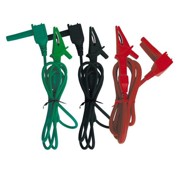 Měřící šňůry, krokosvorky k multimetru Náhradní kabely UNI-T k UT511,512,513, 3ks, červená, černá, zelená