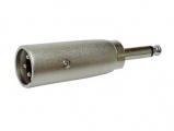 Redukce JACK 6,3mm vidlice mono / XLR canon 3-pin. vidlice