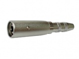 Rekukce XLR 3-pin. vidlice / JACK 6,3mm zásuvka mono