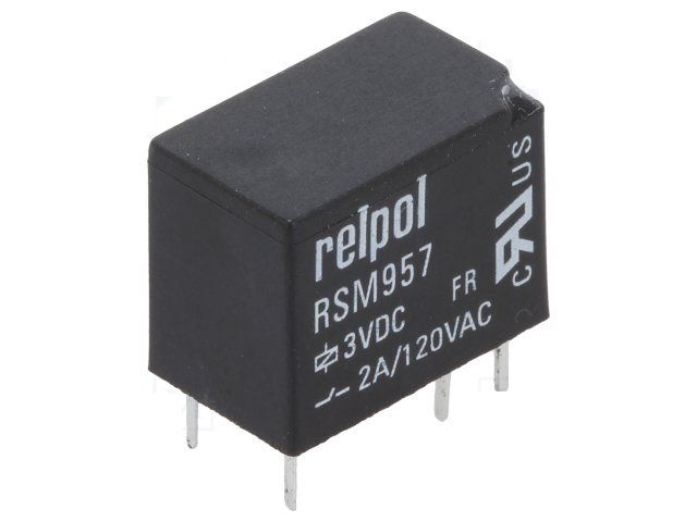 Relé RSM957-0111-85-S003 3VDC 2A 1x přepínací 2 A / 120 VAC / 24VDC