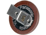 Baterie lithiová VL1220/HFN ACCU 3V/7mAh PANASONIC se 2 piny vývody do plošného spoje na ležato, zálohovací