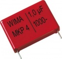 Kondenzátor fóliový MKP4 220nF/630V RM22mm vysokofrekvenční obvody, časovací a oscilační obvody.