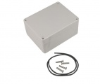 Plastová krabička průmyslová IP65 U-01-3 šedá, rozměry 115 x 90 x 55mm z materiálu ABS, kvalitní, odolná