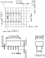 Relé TE CONNECTIVITY 1-1462033-3 3VDC 2A 1x přepínací 2 A / max 250V AC, max 220V DC