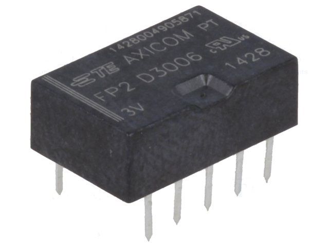 Relé TE CONNECTIVITY 1-1462033-3 3VDC 2A 1x přepínací 2 A / max 250V AC, max 220V DC