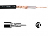 Koaxiální kabel RG213 50 Ohm, průměr 9,1mm, licna, Vnitřní vodič CU měď licna, Stínění měď