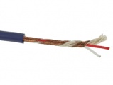 Mikrofonní kabel MIC2x0,34-OFC-M (modrý) 2-žilový stíněný @6mm