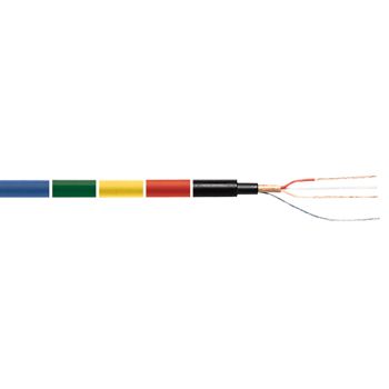 Mikrofonní kabel MIC2x0,35mm2-PROF-M modrý 2-žilový stíněný @6,3mm