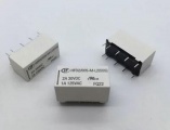 RELÉ HONGFA RELAY HFD2/005-S-L2, přep.kontakty 2x3A 5V DC bistabilní, DPDT, do DPS