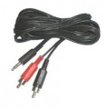 Kabel Jack 3,5 stereo - 2 x CINCH konektor 10m