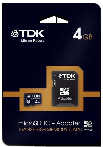 Paměťová karta TDK SDHC 4GB micro 