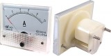 Panelové analogové (ručkové) měřidlo proudu 10A stejnosměrné, přesnost 2,5%, 80x65mm