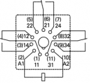 Relé MT326230 3x přepínací 10A 230V AC, kruhová patice