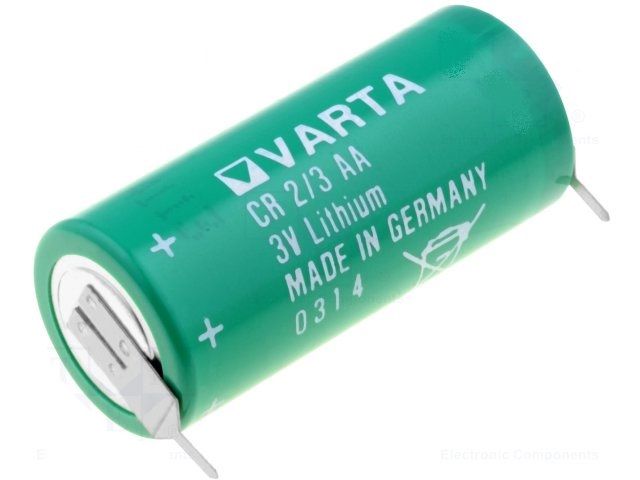 Baterie lithiová 2/3AA 3,6V 2/3AA,2/3R6; 2pin; Ø14,6x33,3mm; 1350mAh, s vývody