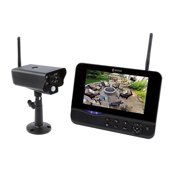 Kompletní set kamera venkovní bezdrátová IP kamera wifi + Monitor, 4