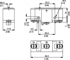 Mikrospínač ON-(ON) 15G-318 (PN4-G) Z15G1318, s příčnou kladkou, 20 A / 250 VAC	