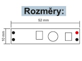 Pohybové čidlo senzor infra detektor - spínač do AL profilu 10A, pro LED pásky