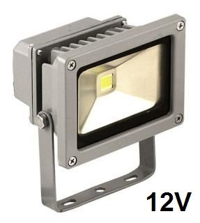 Reflektor LED venkovní 10W 12V, MCOB, šedý