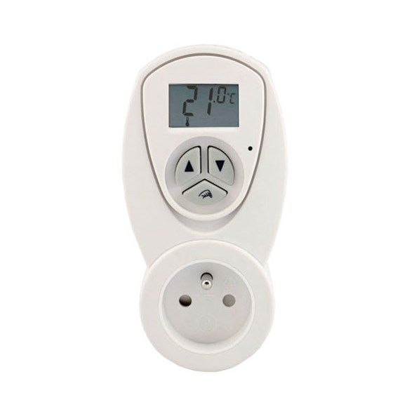 Termostat zásuvkový pokojový TZ63, 5-35 °C, do zásuvky, funkce regulace teploty - hlídání (termostat), s displejem, digitální nastavení teploty