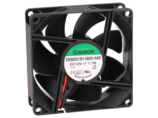 Ventilátor KD1208PTB1-13 (EE80251B1-A99), 80x80x25mm, 12VDC