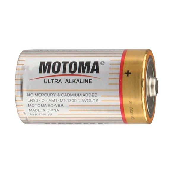 Baterie R20 D alkalická MOTOMA alkaline 1,5V velký, mono článek