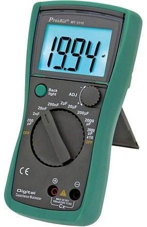 Multimetr PROSKIT MT-5110 měřič kapacity kondenzátorů digitální 