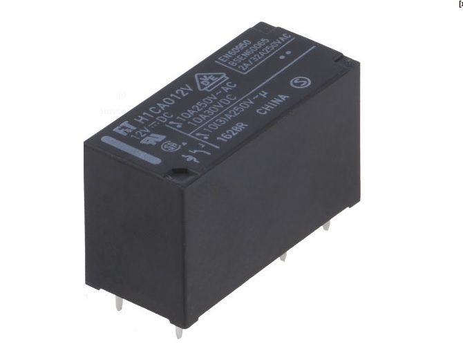 RELÉ FUJITSU-TAKAMISAWA FTR-H1CA012V 1x přepínací kontakt 10A, 12VDC elektromagnetické s cívkou 