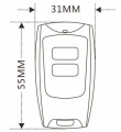 2-KANÁLOVÝ RF VYSÍLAČ DÁLKOVÉHO OVLÁDÁNÍ T336A, kmitočet 433MHz