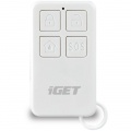 Domovní bezdrátový alarm GSM iGET SECURITY M4 sada, komunikuje s telefonem přes Wifi, při výpadku proudu zašle sms, PIR detektor, bezdrátová dotyková klávesnice s RFID čtečkou, magnetický senzor pro z