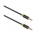 Kabel Jack 3,5 stereo - Jack 3,5 stereo konektor 0.5 m KÖNIG KNA22000E05, kvalitní provedení, pozlacený precizní konektor, k připojení telefonu, a pod.